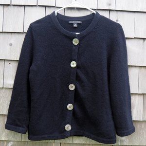 Banana Republic, Angora/Wool, Black, Medium Cardigan